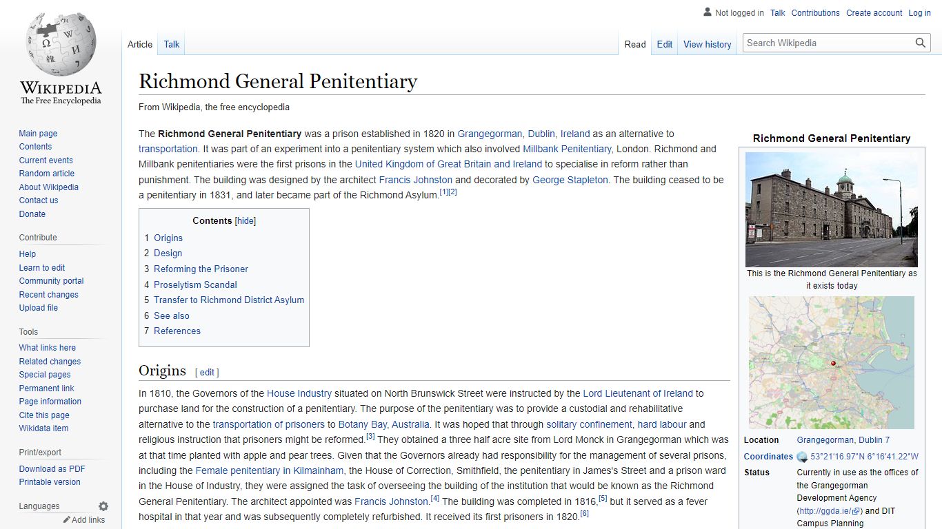 Richmond General Penitentiary - Wikipedia